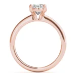 Aurora Oval Diamond Engagement Ring Setting White