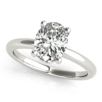 Aurora Oval Diamond Engagement Ring Setting