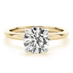 Aurora Round Diamond Engagement Ring Setting 7