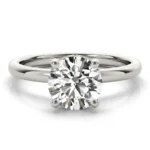 Aurora Round Diamond Engagement Ring Setting 7