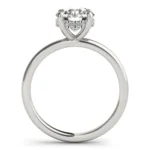 Aurora Round Diamond Engagement Ring Setting 7