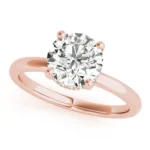 Aurora Round Diamond Engagement Ring Setting 7