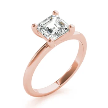 Celeste Asscher Cut Diamond Engagement Ring Setting