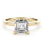 Celeste Asscher Cut Diamond Engagement Ring Setting 1