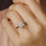 Celeste Asscher Cut Diamond Engagement Ring Setting 1