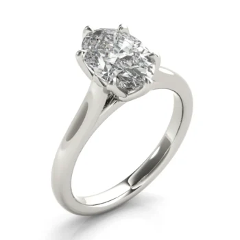 Celeste Oval 6 Prong Solitaire Engagement Ring Setting
