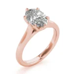 Celeste Oval 6 Prong Solitaire Engagement Ring Setting 1