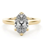 Celeste Oval 6 Prong Solitaire Engagement Ring Setting 1