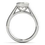 Celeste Oval Bezel Engagement Ring Setting 6