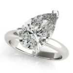Celeste Tilted Pear Diamond Engagement Ring Setting 2