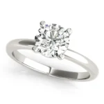 Eternal One Round Diamond Engagement Ring Setting 11