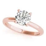 Eternal One Round Diamond Engagement Ring Setting 11