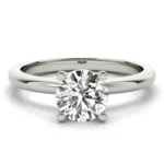 Eternal One Round Diamond Engagement Ring Setting 11
