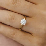 Eternal One Round Solitaire Engagement Ring Setting 2
