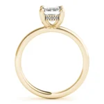 Infinity One Emerald Diamond Engagement Ring Setting 10