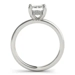 Infinity One Emerald Diamond Engagement Ring Setting 10