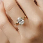 Lara Oval Diamond Rose gold