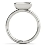 Lumina Emerald Cut Bezel Engagement Ring Setting 1