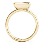 Lumina Emerald Cut Bezel Engagement Ring Setting 1