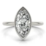 Lumina Marquise Bezel Engagement Ring Setting 3