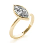 Lumina Marquise Bezel Engagement Ring Setting 3