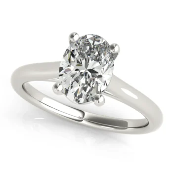 Embrace Oval Solitaire