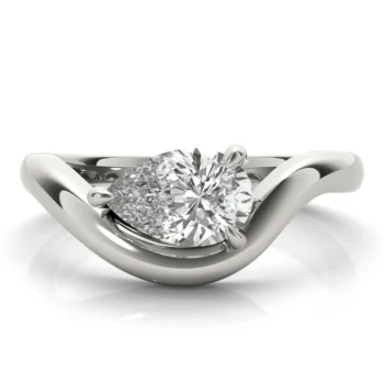 Celeste Pear Diamond Engagement Ring Setting