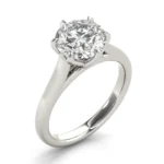 Crown Leaf Round 6 prong Solitaire