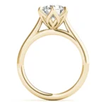 Crown Leaf Round 6 prong Solitaire