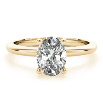 Pure Grace Oval Diamond Engagement Ring Setting