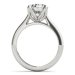 Pure Grace 4 Prong Solitaire Engagement Ring Setting White