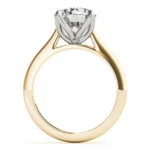 Pure Grace 4 Prong Solitaire Engagement Ring Setting White