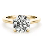 Pure Grace 4 Prong Solitaire Engagement Ring Setting White