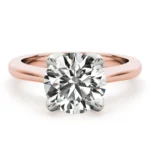 Pure Grace 4 Prong Solitaire Engagement Ring Setting White