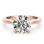 Pure Grace 4 Prong Solitaire Engagement Ring Setting White