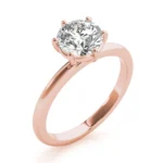 Pure Grace 6-Prong Diamond Engagement Ring Setting Yellow Gold