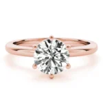 Pure Grace 6-Prong Diamond Engagement Ring Setting Yellow Gold
