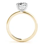 Pure Grace 6-Prong Diamond Engagement Ring Setting Yellow Gold