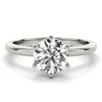 Pure Grace 6-Prong Diamond Engagement Ring Setting Yellow Gold
