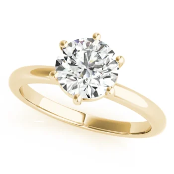 Pure Grace 6-Prong Diamond Engagement Ring Setting