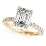 Emerald Cut diamond Engagement Ring Setting