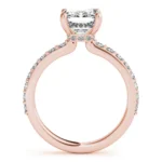 Emerald Cut diamond Engagement Ring Setting