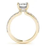 Emerald Cut diamond Engagement Ring Setting