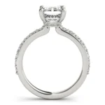 Emerald Cut diamond Engagement Ring Setting