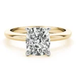 Seraphina Cushion Diamond Engagement Ring Setting Yellow