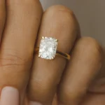 Seraphina Elongated Cushion Diamond Engagement Ring Setting 4