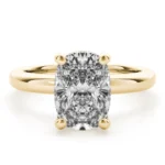 Seraphina Elongated Cushion Diamond Engagement Ring Setting 4