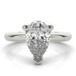 Seraphina Pear Diamond Engagement Ring Setting White
