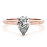 Seraphina Pear Diamond Engagement Ring Setting White