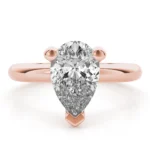 Seraphina Pear Diamond Engagement Ring Setting White